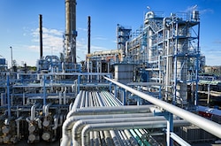 Chemical plant machinery